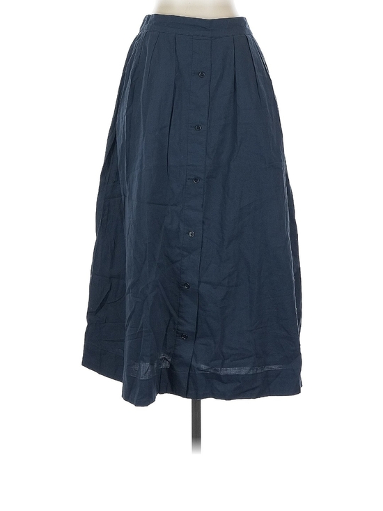 Pact Dresses & Skirts - Pact Navy Button-Front Maxi Skirt with Pleated Waist